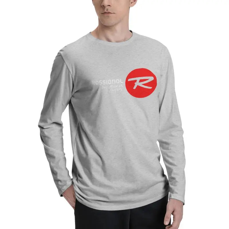 Skis Rossignol Alpine Skis And Equipment Long Sleeve T-Shirts T-shirt Tee Cute Style Natural High Quality