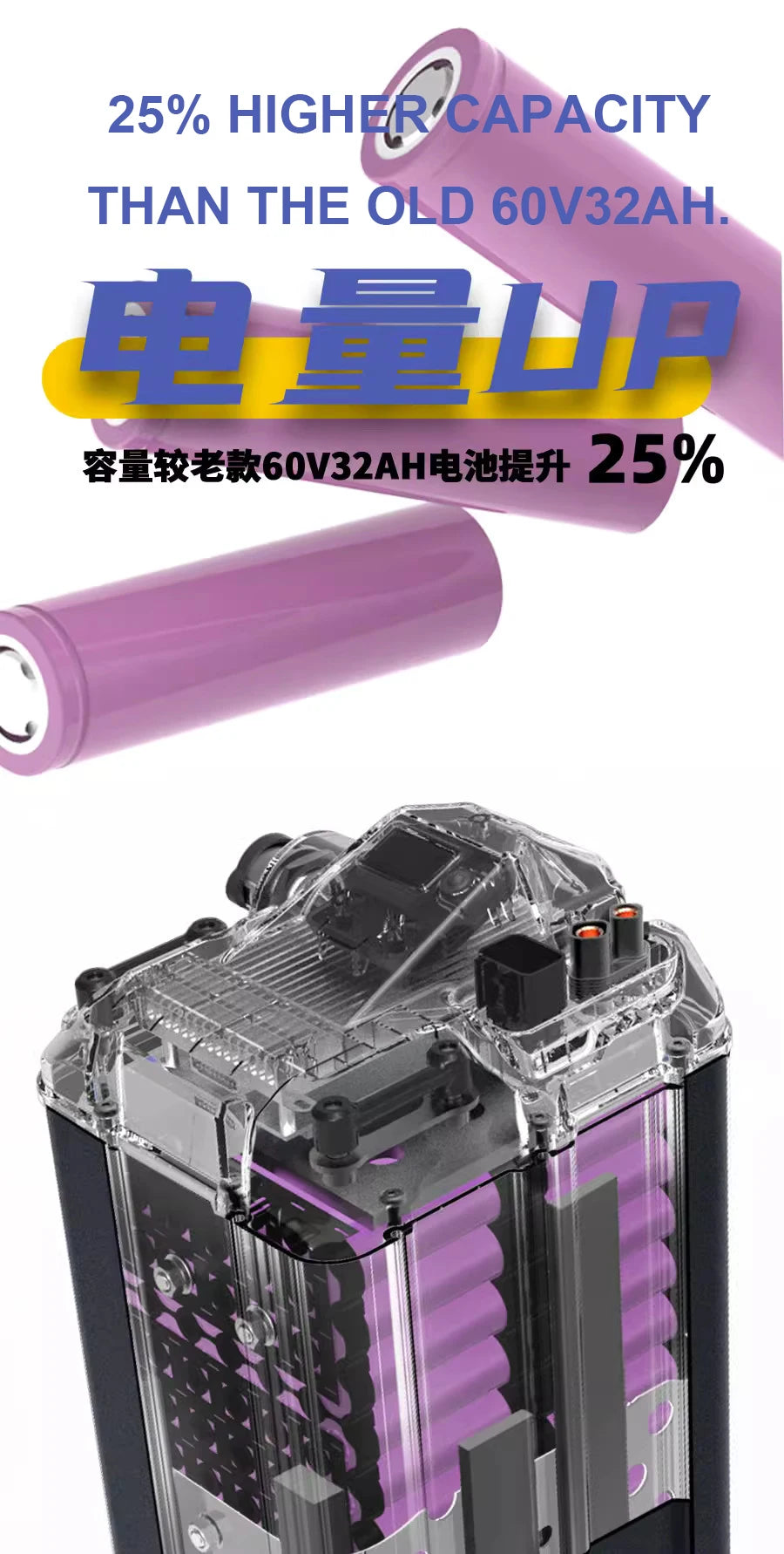 SURRON official upgrade Light bee high capacity lithium ion battery light bee X special accessories 60V40Ah lithium battery