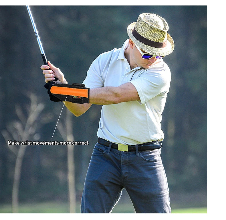 Golf Swing Trainer Aids Improved Accuracy Golf Wrist Pro Power Band Golf Wrist Posture Aid Swing Gesture Alignment Practice Tool