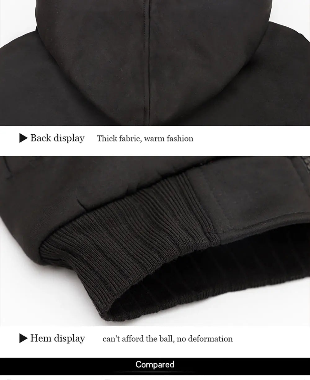 First Of All I Love Peanut Butter Men's Hoodies Thickened Zipper Fashion fur-liner Warm M-XXXXXL Hoody Winter Quality Clothes