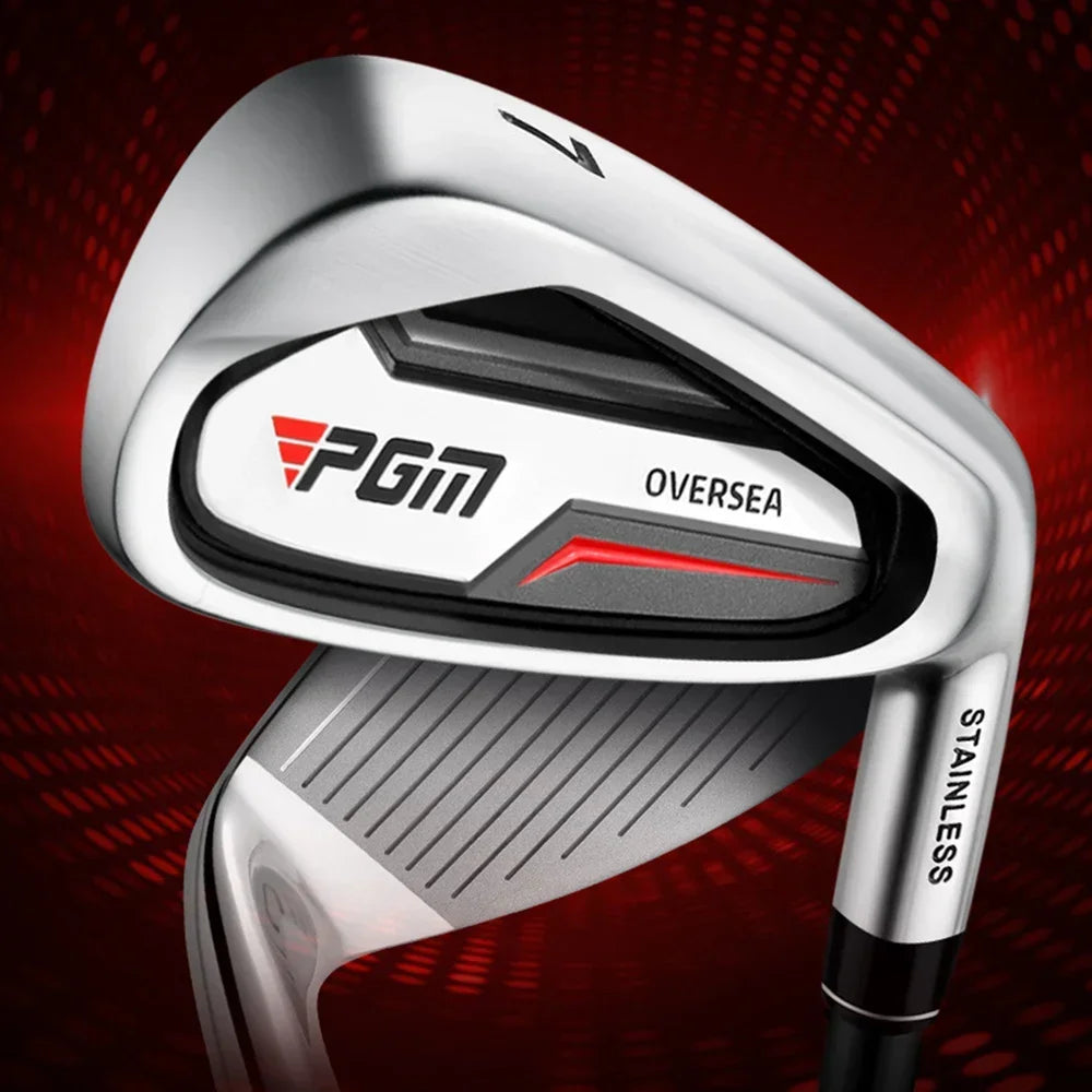 PGM Golf Clubs TIG051,Men Women Right Handed Training Clubs,#5/6/7/8/9/P/S IRON Stainless Steel Low Center of Gravity Pole