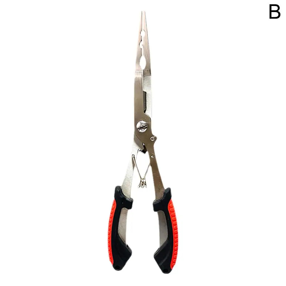 Fish Pliers Ergonomics Anti-slip High-strength Multifunctional Cut Fishing Line Fishing Tied Hooks Pliers Angling Equipment