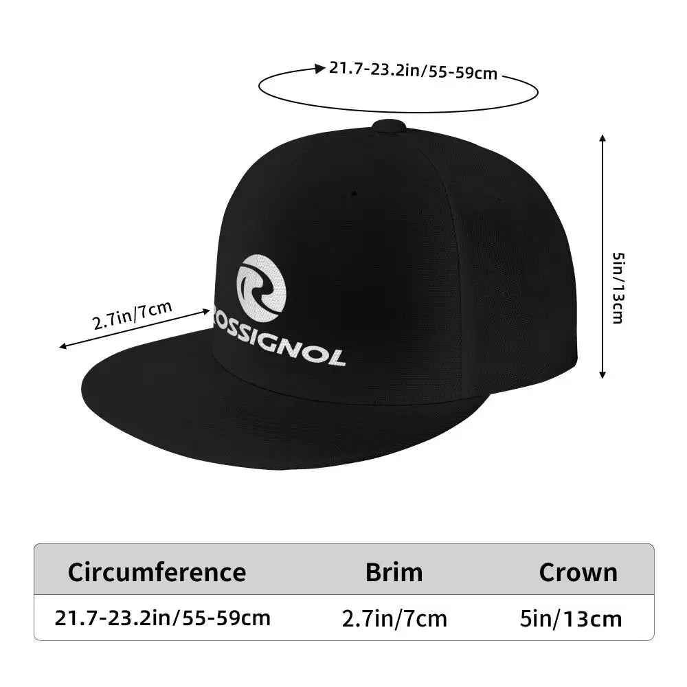White Gray R Rossignol Hip-hop Hats Outdoor Adjustable Casual Baseball Caps Sunscreen Hat