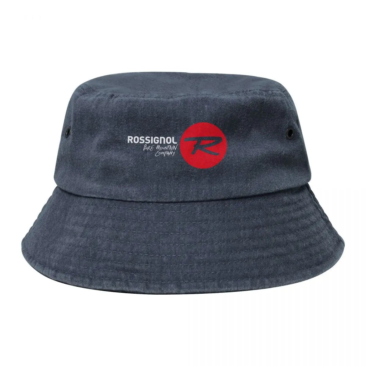 White Rossignol Logo Bucket Hat Fisherman Hat Cotton Sun Hat