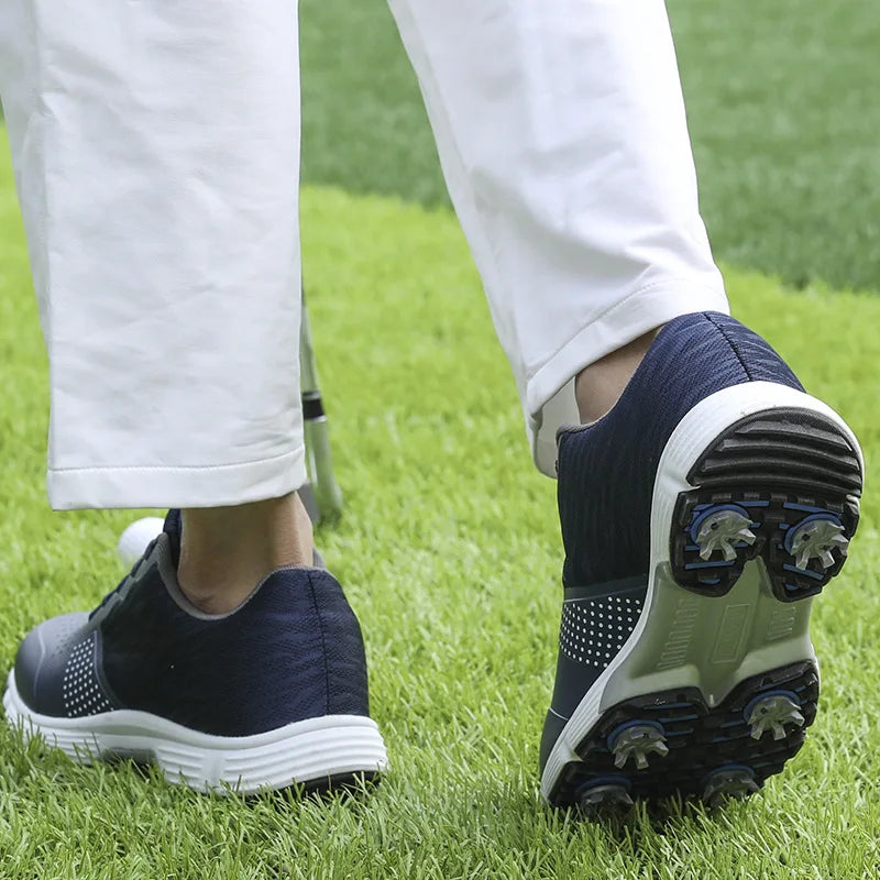 Waterproof Golf Shoes for Men Spikeless Outdoor Golf Sport Training Sneakers Classic Mens Golf Trainers Big Size 13 14