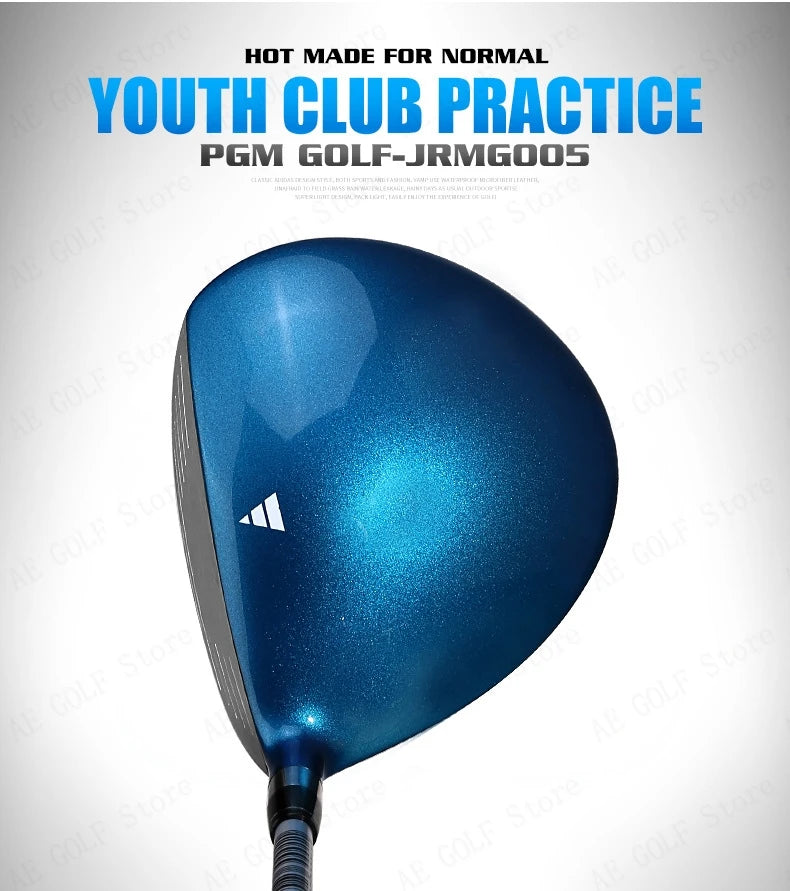 PGM child Golf Club Sets kids Learning Iron Carbon Putter Headcover Bracket Bag 120-165cm Height Boy Kids Junior Clubs JRTG005