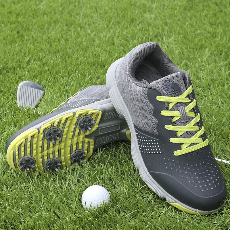 Waterproof Golf Shoes for Men Spikeless Outdoor Golf Sport Training Sneakers Classic Mens Golf Trainers Big Size 13 14