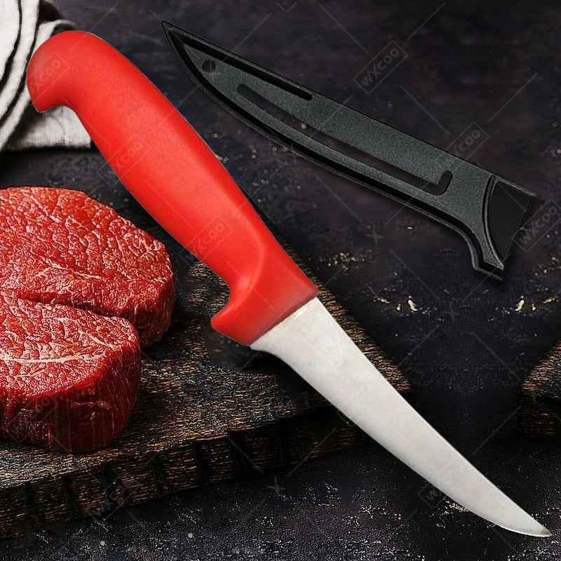 Stainless Steel Skinning Carving Knife Kitchen Boning Knife Meat Butcher Cleaver Utility Slicing Fish Vegetable Fruit Knives