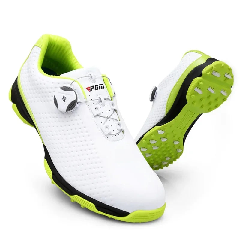 PGM Waterproof Men Golf Shoes Professional Lightweight Golfer Footwear Outdoor Golfing Sport Trainers Athletic Sneakers XZ095