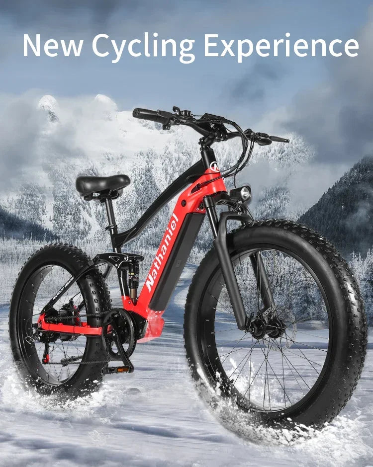 CHINA US 1000W Off-road Electric Bike 26 inch 4.0 Fat Tire Outdoor Sports Mountain Bike 20Ah Battery Adult Bike 40km/h ebike