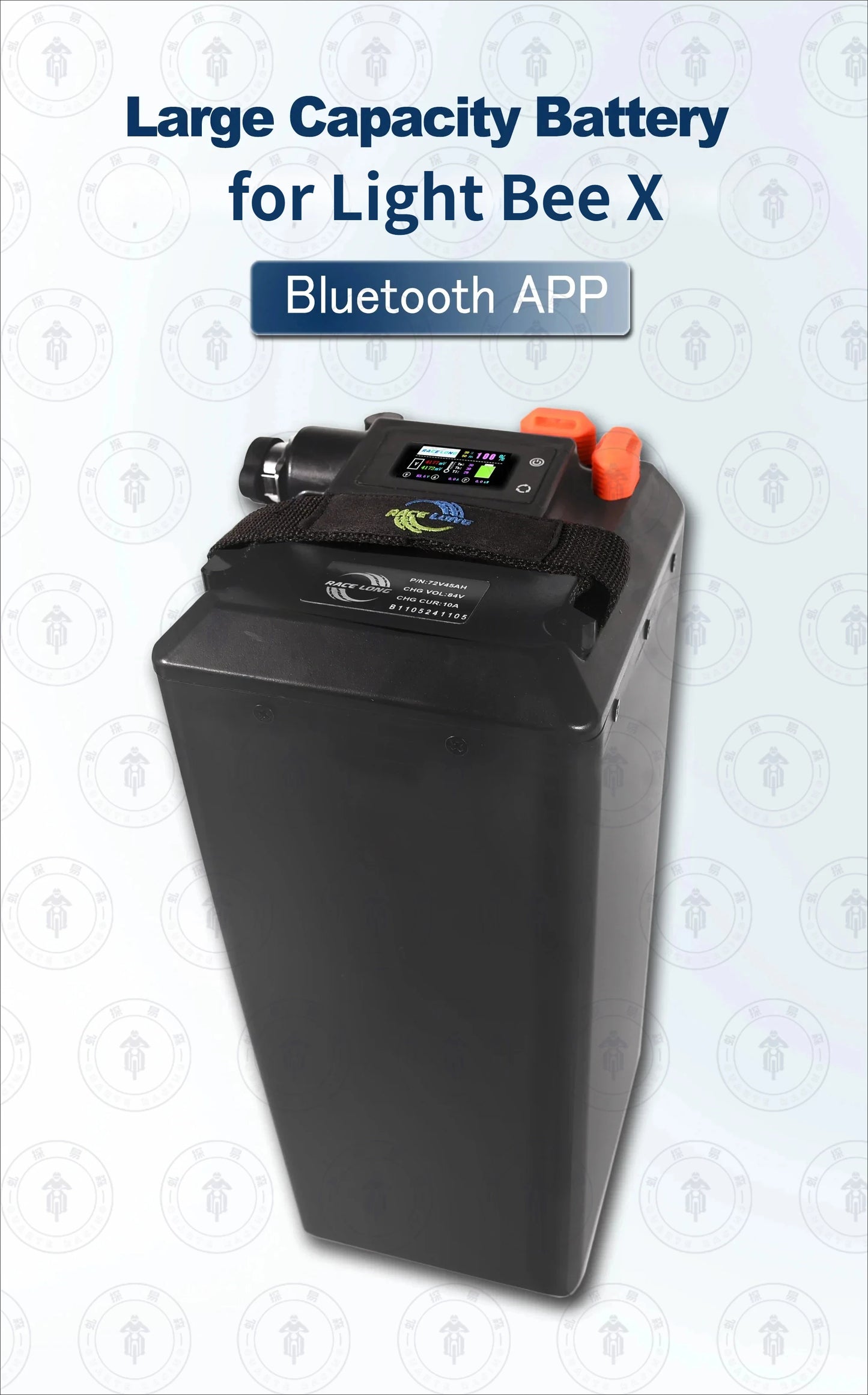 For Light Bee X Segway X160 X260 Battery Large Capacity Bluetooth 72V50AH 60V65AH Direct Replacement Ant BMS Dirtbike Battery