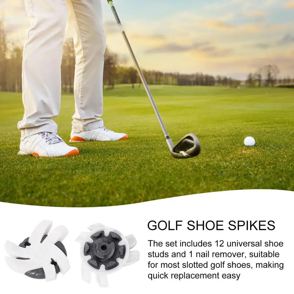 Golf Shoe Spikes Replacements Golf Cleat Shoe Spikes Anti Slip Footwears Portable Quick Twist Golf Spikes Convenient Golf Cleats