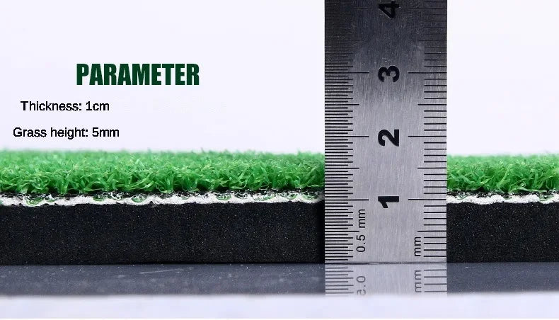 PGM Golf Mat with Rubber Tee Holder Realistic Grass Putting Mats Outdoor Sports Golf Training Turf Mat Indoor Office DJD003-9