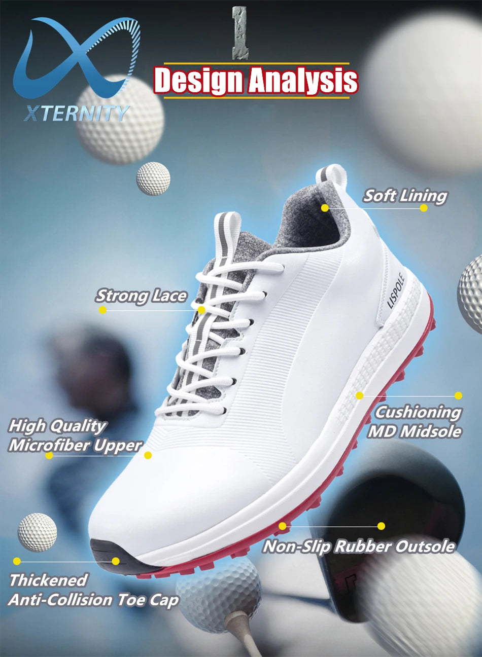 2024 Comfortable Golf Shoes Men Big Size 39-48 Professional Golf Spikeless Sneakers Non-Slip Waterproof Golfer Walking Footwear