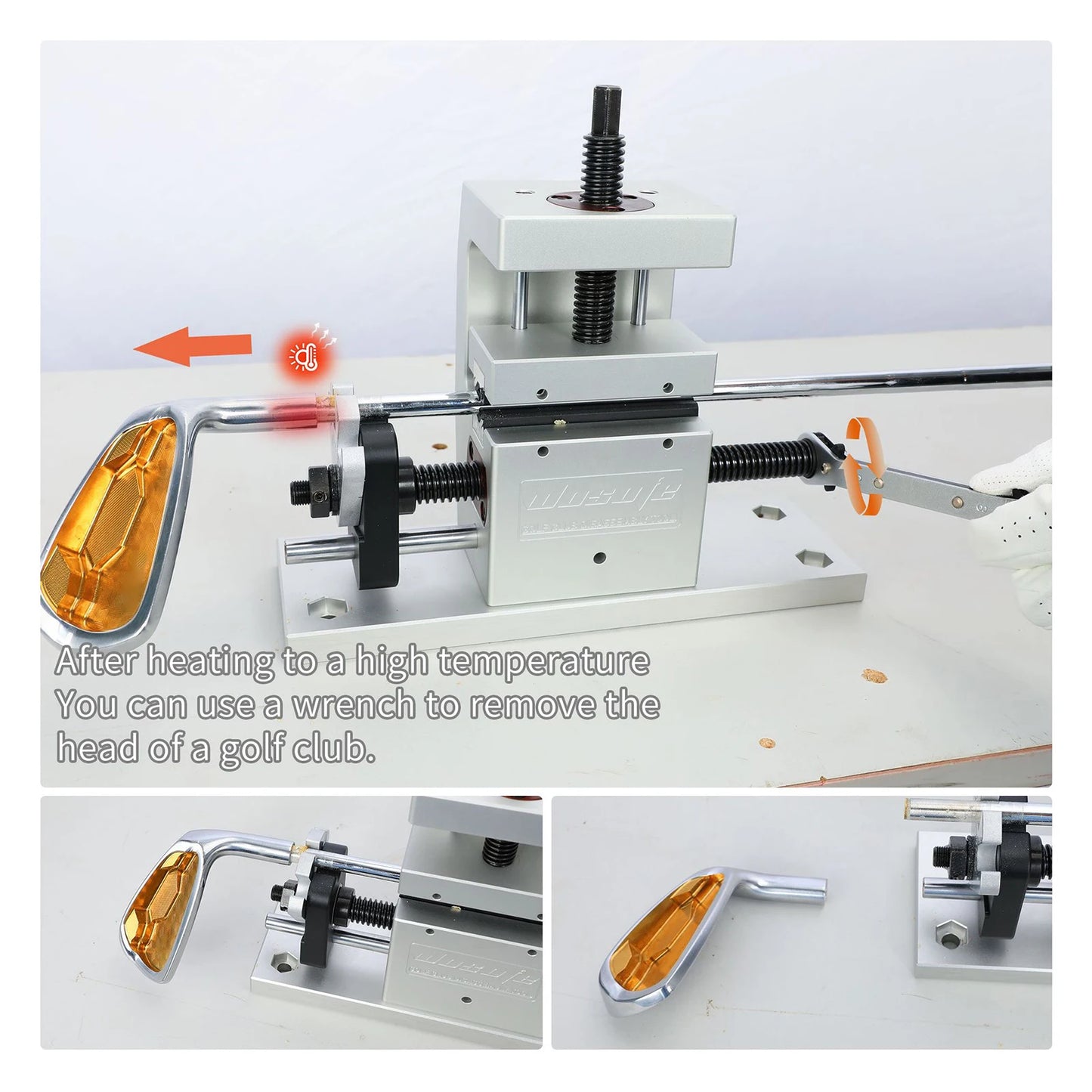 Golf Club Shaft Puller, Professional, Golf Workshop Equipment, Head Separator,Body Separator Golf Rod Body Separator Tool