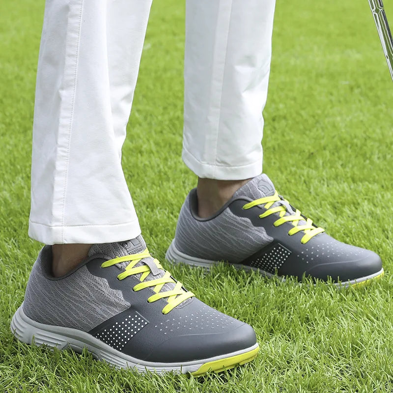 Waterproof Golf Shoes for Men Spikeless Outdoor Golf Sport Training Sneakers Classic Mens Golf Trainers Big Size 13 14