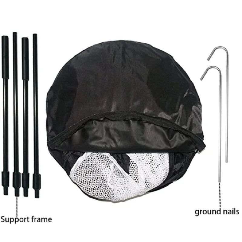 Nylon Golf Practice Net Indoor Outdoor Chipping Pitching Cages Portable Training