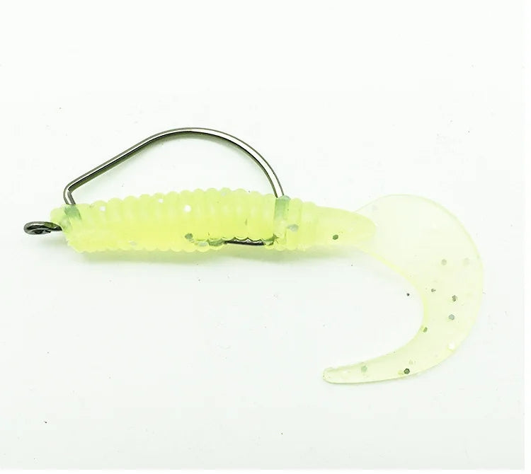 50pcs Crank Hook Set 8#-3/0 Fishing Hooks Saltwater Soft Worm Lure Wide Gap Offset Fishhook Jig Fish Hook For Carp Pike with Box