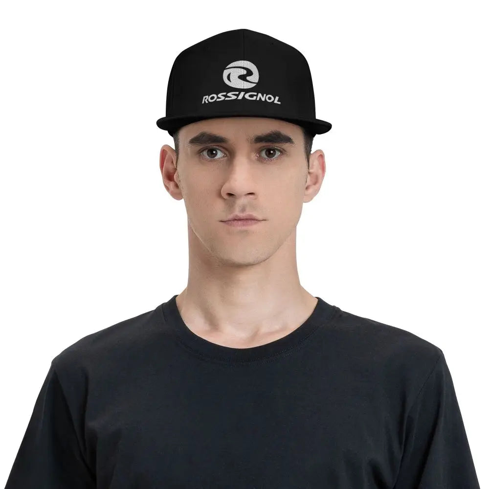 White Gray R Rossignol Hip-hop Hats Outdoor Adjustable Casual Baseball Caps Sunscreen Hat
