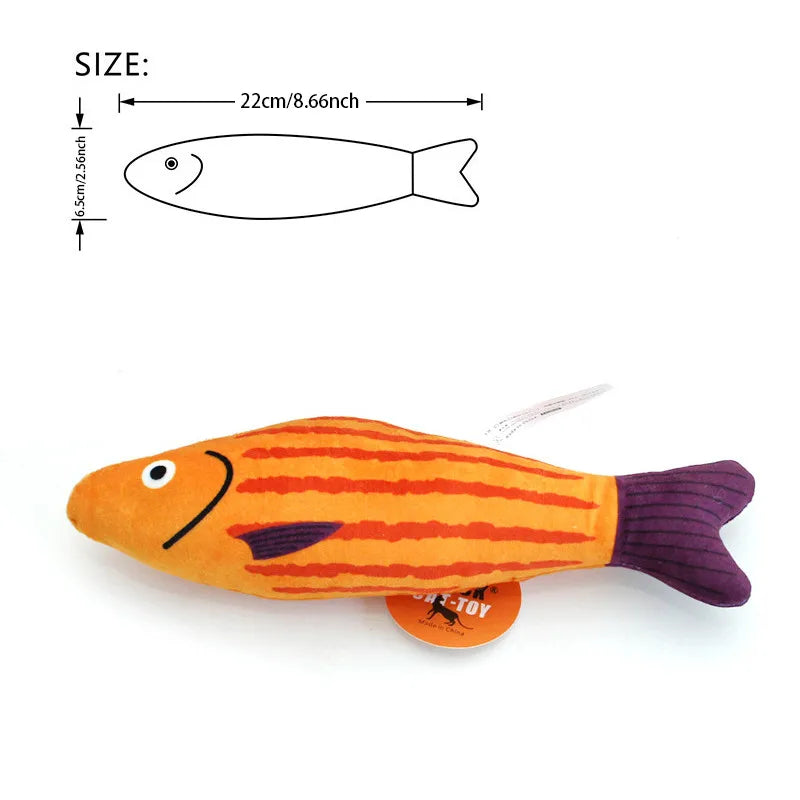 Cat Toy 3D Simulation Fish Catnip Toys Interactive Plush Kitten Cat Toy Pet Chew Bite Toys For Cats Pillowfish Pet Supplies