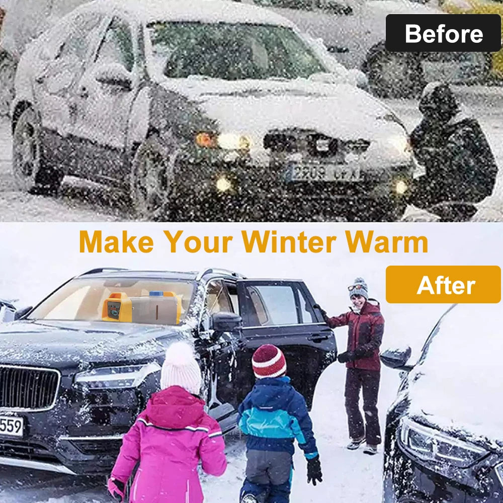 2KW Car Heater Diesel Air Heater 12V/24V /220V With Silencer Remote Control Truck Boat Bus RV Trailer Air Diesel Parking Heater