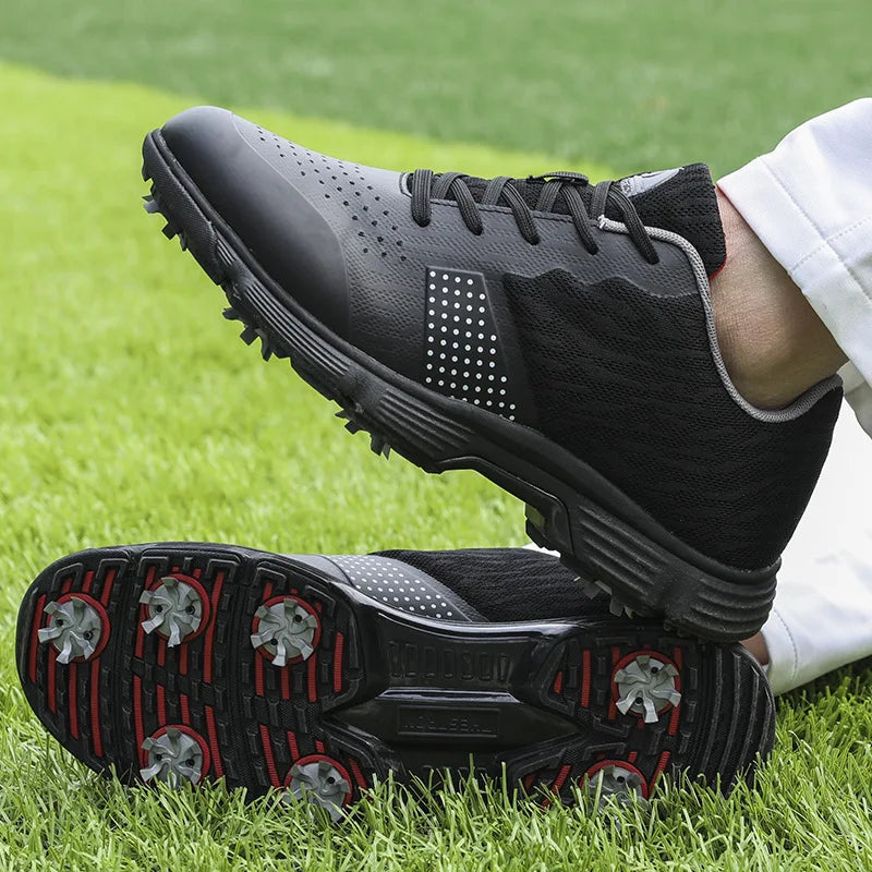 Waterproof Golf Shoes for Men Spikeless Outdoor Golf Sport Training Sneakers Classic Mens Golf Trainers Big Size 13 14