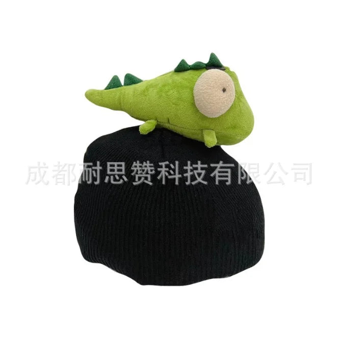 Ski Helmet Cover Cute Cartoon Warm Personality Single Double Board Helmet Cap Bicycle Helmet Doll Decoration Windproof Cover