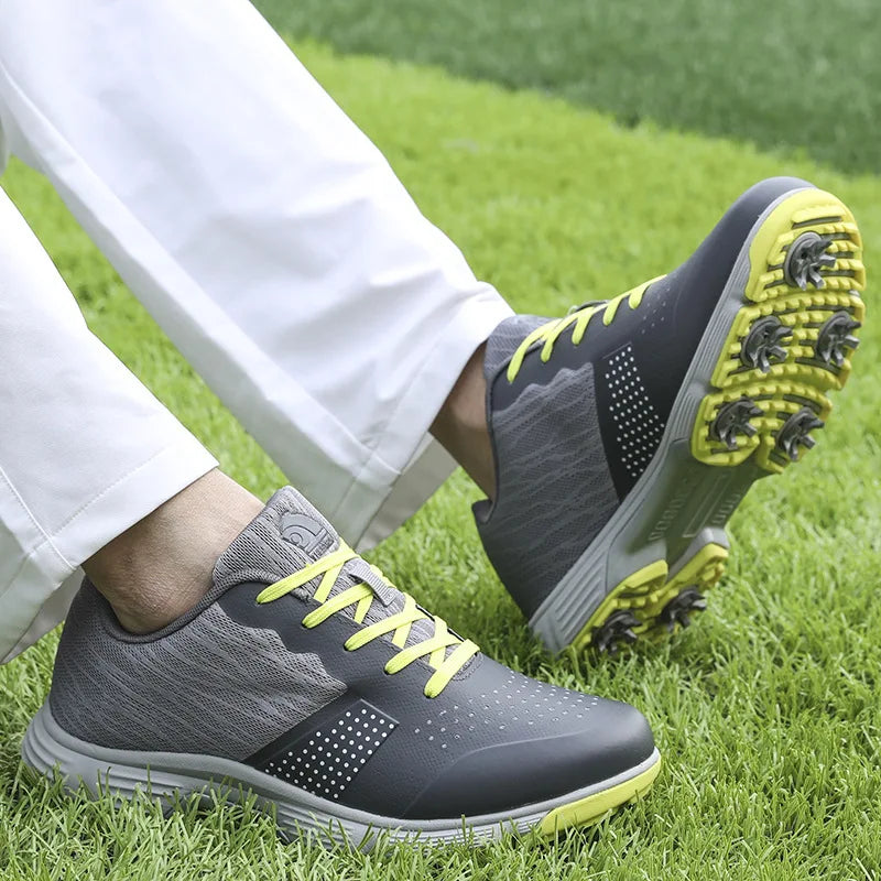 Waterproof Golf Shoes for Men Spikeless Outdoor Golf Sport Training Sneakers Classic Mens Golf Trainers Big Size 13 14