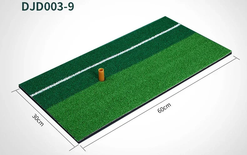 PGM Golf Mat with Rubber Tee Holder Realistic Grass Putting Mats Outdoor Sports Golf Training Turf Mat Indoor Office DJD003-9