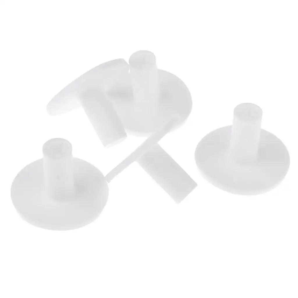5Pcs/Pack Rubber Golf Tees Holder Golf Tee Driving Range Practice Mat 35mm Durable Golfer Accessories Training Tool - White