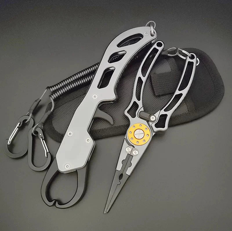 Shawto Titanium Coating Stainless Steel Fishing Scissor Plier Cut PE Braid Line Cutter Plies Carp Fishing Accessories Tools