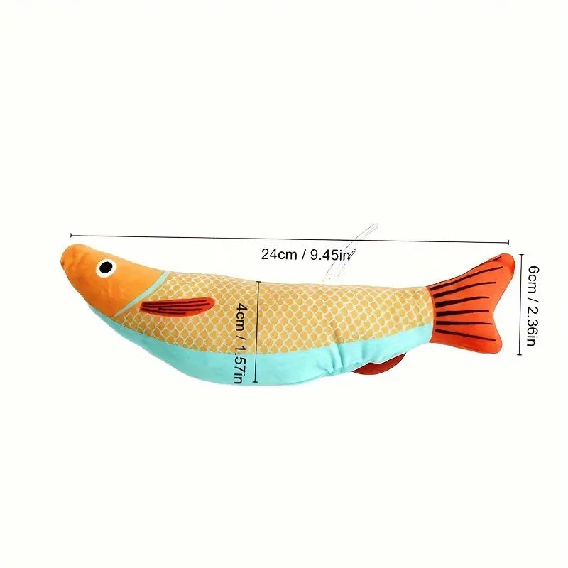 Cat Toy 3D Simulation Fish Catnip Toys Interactive Plush Kitten Cat Toy Pet Chew Bite Toys For Cats Pillowfish Pet Supplies