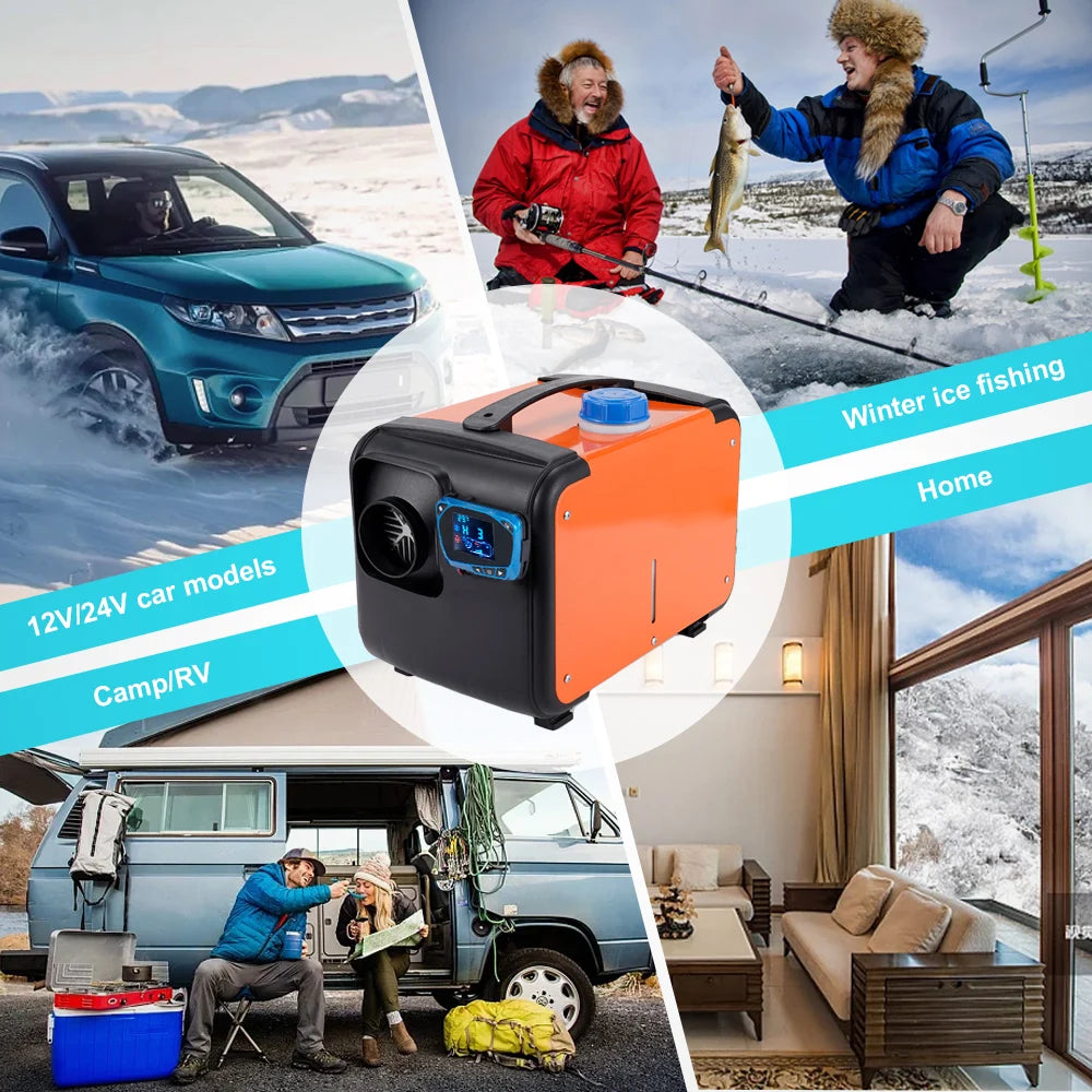 5KW-8KW Car Heater 12V/ 24V/ 220V 3in 1 Car Air Diesel Heater For Bus Auto Boats Trucks RV Ships Air Diesel Parking Heater