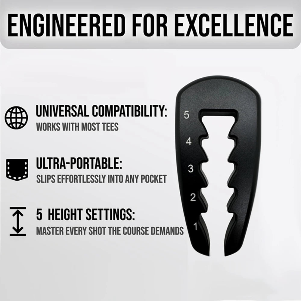 Adjustable Golf Tee Height Tool Precision Tee Height Setter for Consistent Swings, Durable Design, Easy-to-Use Golf Training Aid