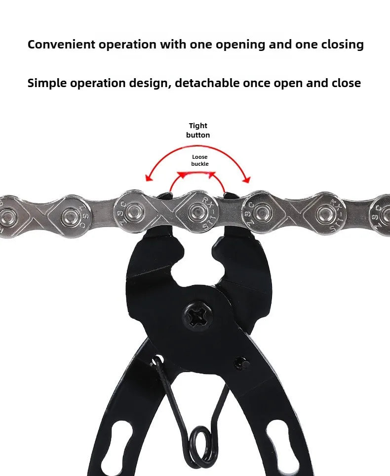 Mini Bicycle Chain Buckle Pliers Potable MTB Bike Chain Quick Release Magic Link Clamp Removal Install Plier Cycling Repair Tool