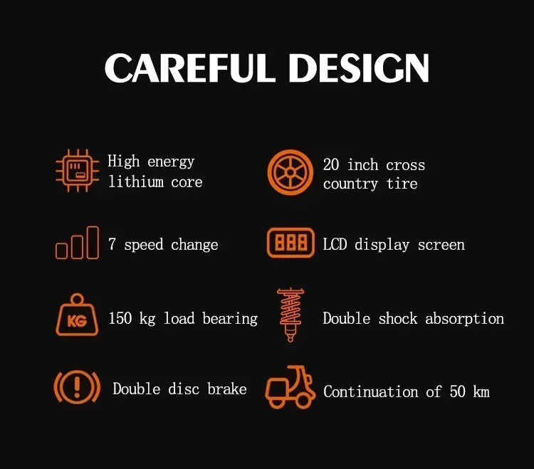 Upgraded Mode V20 Electric Bicycle 1000W 15AH Ebike 20 Inch Fat Tire Electric City Mountain Bike Unisex Electric Bike