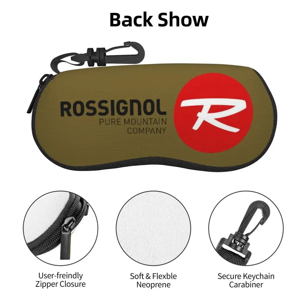 Rossignol Pure Mountain Products Shell Glasses Case Protective Sunglasses Box Women Men Soft Eyeglasses Bag Pouch