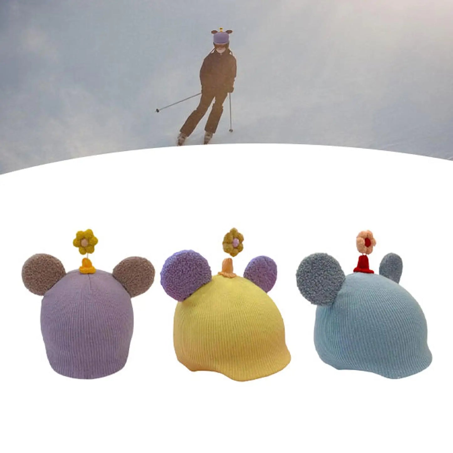 Ski Helmet Cover Birthday Comfortable Portable Cartoon Winter Warm Outdoor Cute Ski Helmet Helmet Decoration