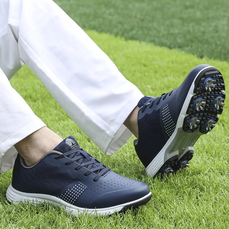 Waterproof Golf Shoes for Men Spikeless Outdoor Golf Sport Training Sneakers Classic Mens Golf Trainers Big Size 13 14