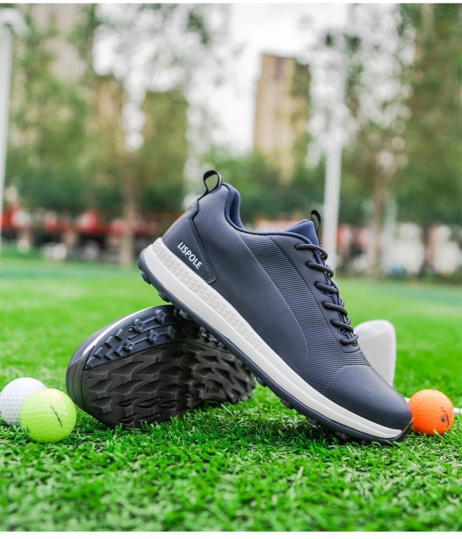 2024 Comfortable Golf Shoes Men Big Size 39-48 Professional Golf Spikeless Sneakers Non-Slip Waterproof Golfer Walking Footwear