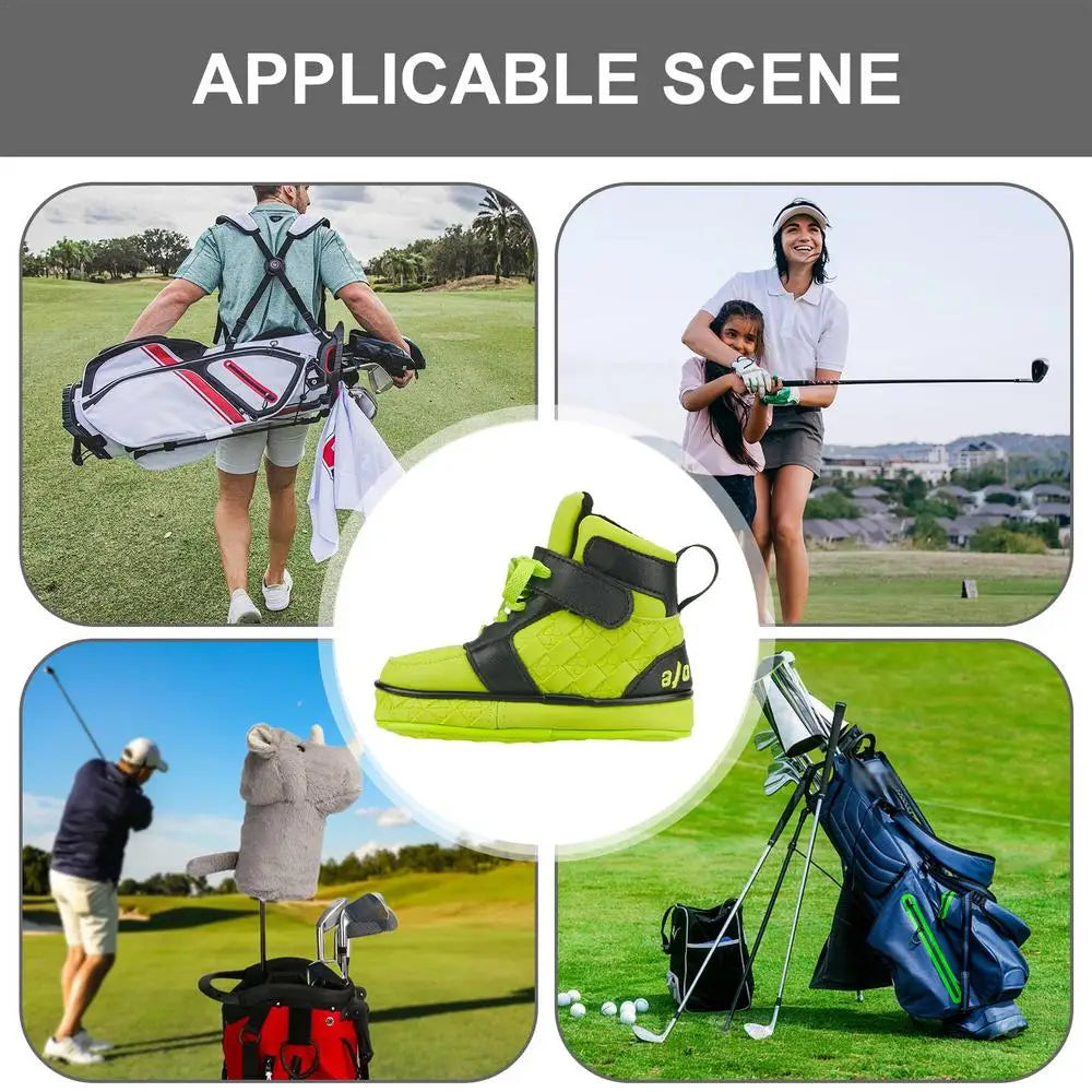 Golf Club Head Cover Shoe Shaped Putter Headcover Golf Iron Cover Golf Club Head Protector PU Leather Putter Headcover Golf