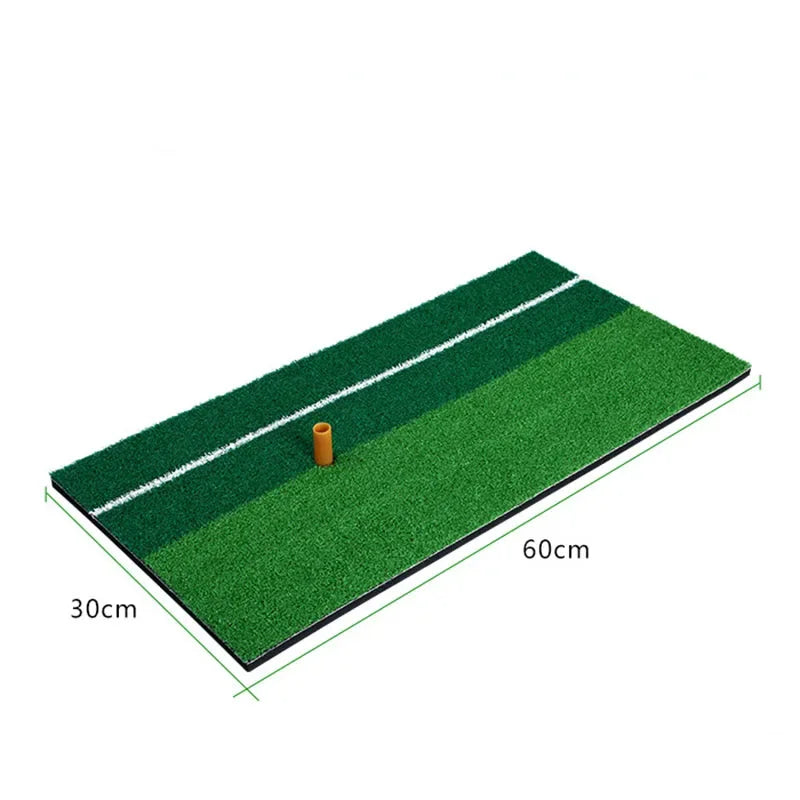 PGM Golf Mat with Rubber Tee Holder Realistic Grass Putting Mats Outdoor Sports Golf Training Turf Mat Indoor Office DJD003-9