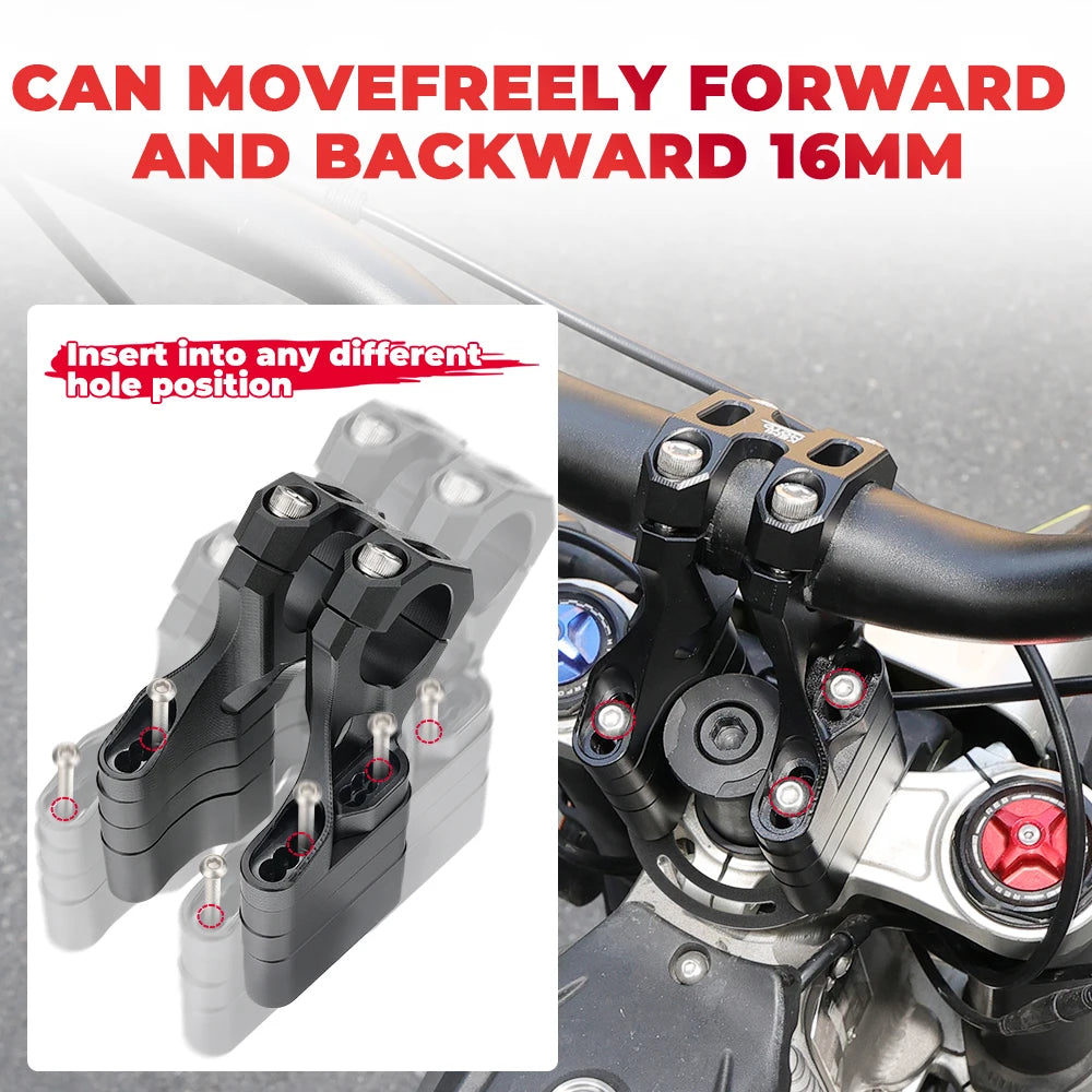 For Sur-Ron Light Bee X S L1E Front Handlebar Bar Riser Mount Bracket CNC For Talaria Sting MX3 MX4 MX5 Pro For Surron Electric
