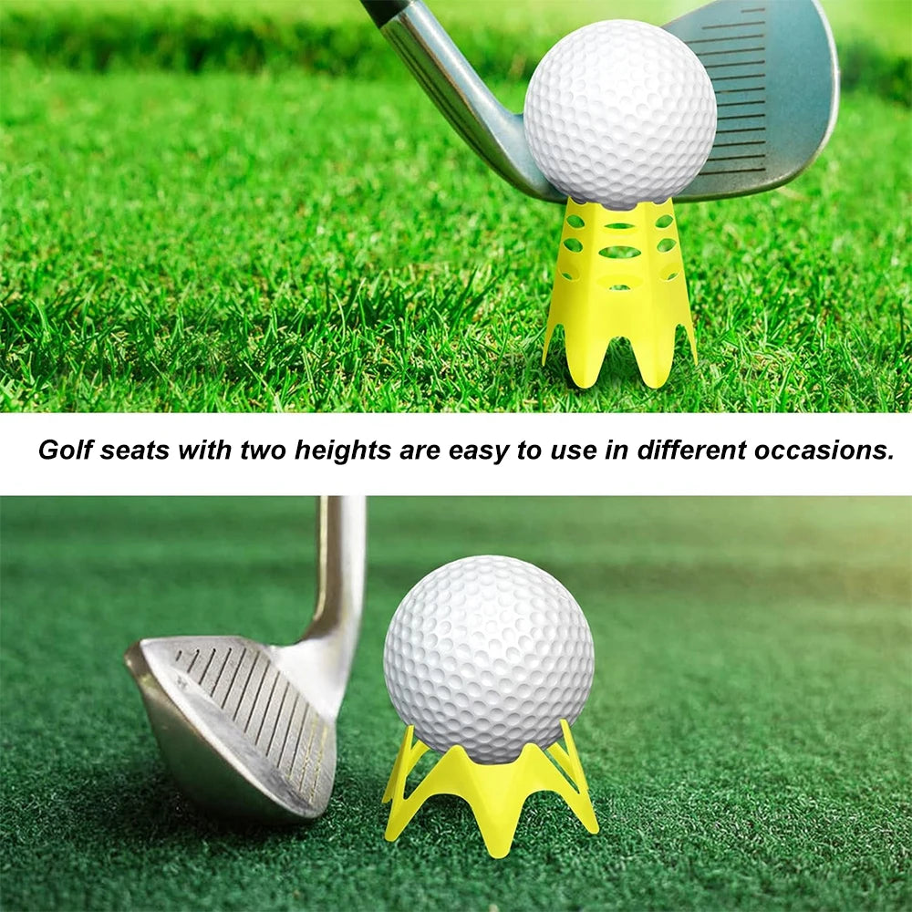 10PCS Golf Simulator Tees Golf Tees Simulator Plastic Practice Training For Turf and Driving Range Home Outdoor Indoor Use