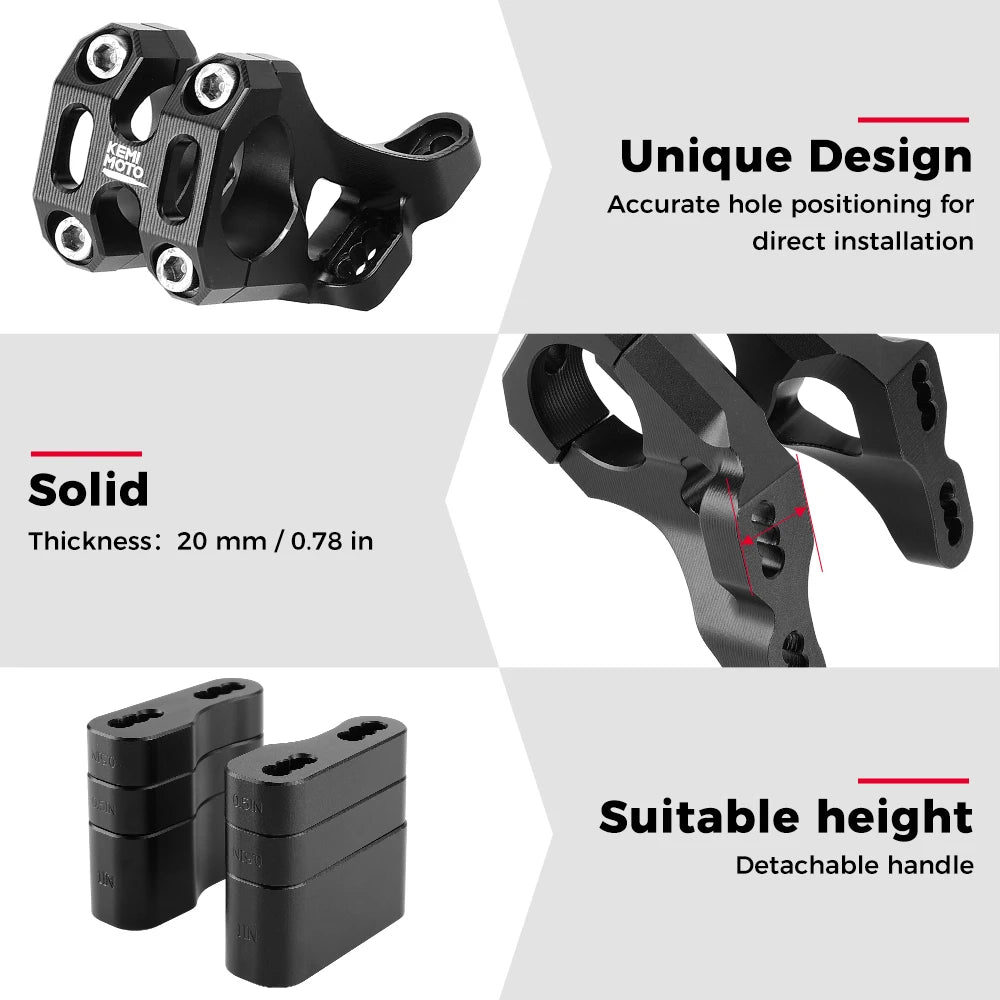 For Sur-Ron Light Bee X S L1E Front Handlebar Bar Riser Mount Bracket CNC For Talaria Sting MX3 MX4 MX5 Pro For Surron Electric