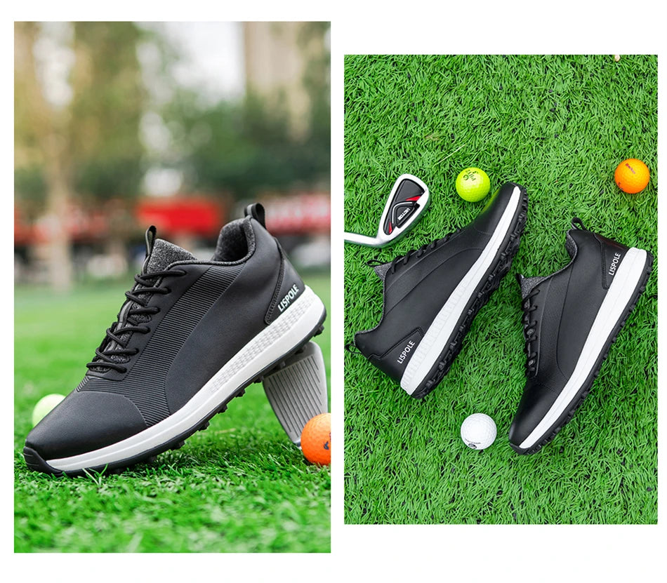 2024 Comfortable Golf Shoes Men Big Size 39-48 Professional Golf Spikeless Sneakers Non-Slip Waterproof Golfer Walking Footwear