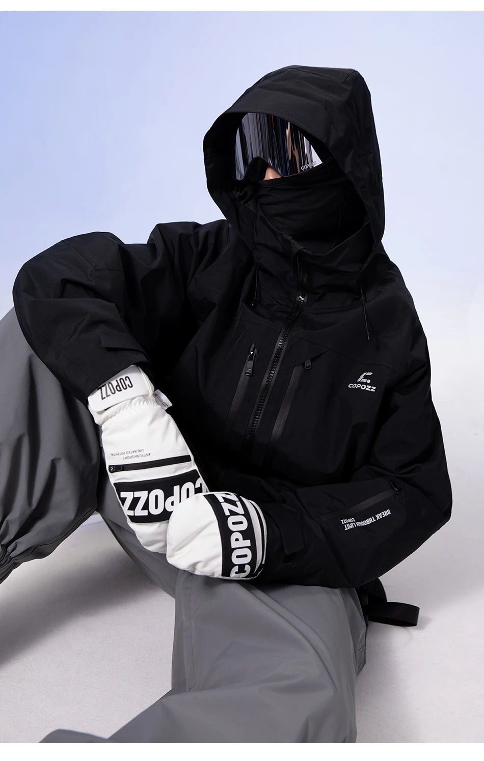 COPOZZ 3M Thinsulate Thick Adult Teenage Professional Snowboard Ski Gloves Windproof Winter Warm Thermal Snow Mittens Snowmobile