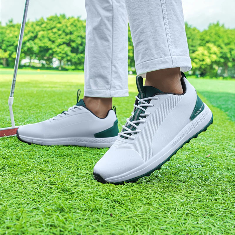 2024 Comfortable Golf Shoes Men Big Size 39-48 Professional Golf Spikeless Sneakers Non-Slip Waterproof Golfer Walking Footwear
