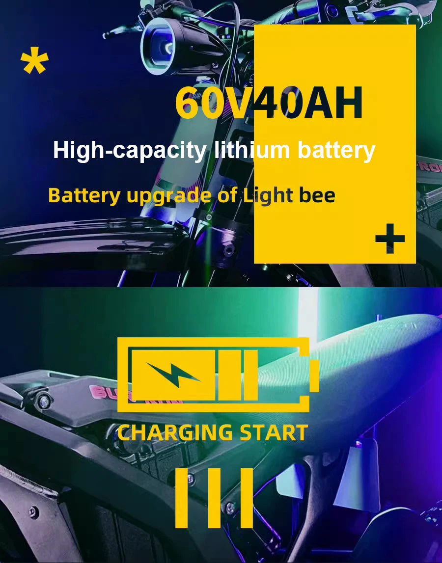 SURRON official upgrade Light bee high capacity lithium ion battery light bee X special accessories 60V40Ah lithium battery