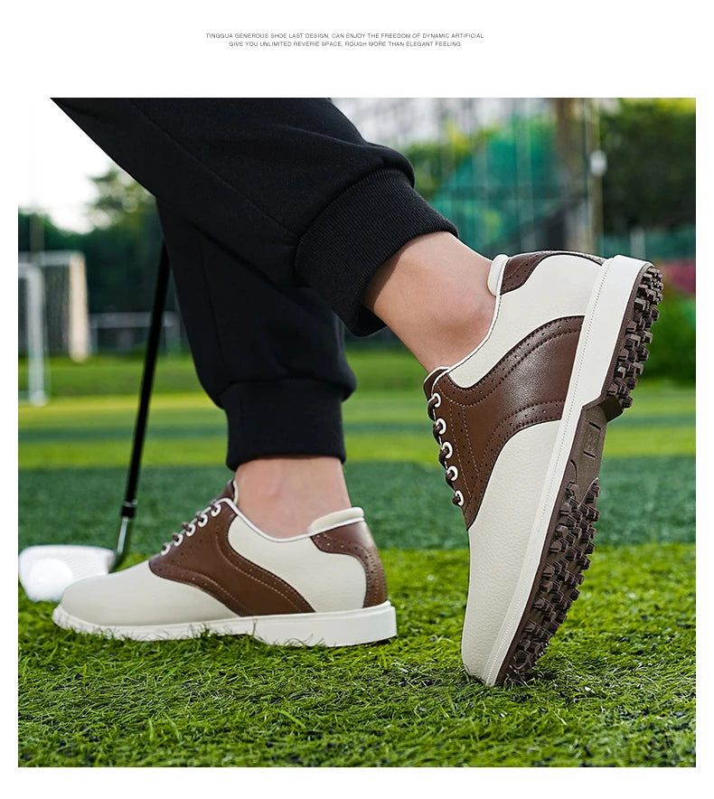 Four Seasons Universal Golf Shoes Men's Waterproof And Breathable Golf fixed Needle BOA Golf Shoes Outdoor Walking Sports Shoes